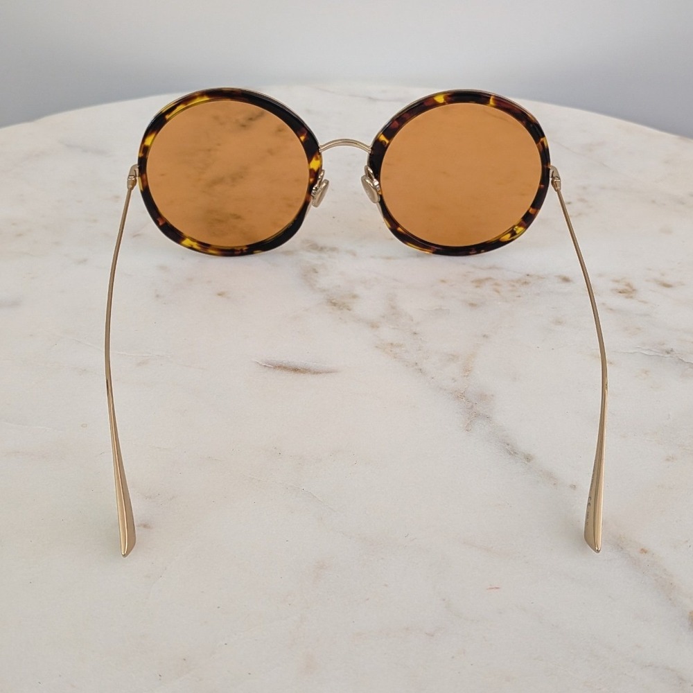Christian Dior Hypnotic 1 Round Tortoise Shell Sunglasses Brown Lenses Y67JW - Picture 6 of 15